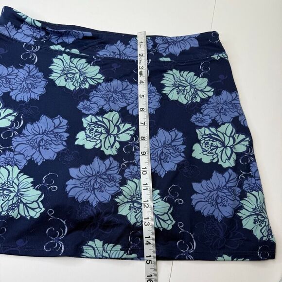 Tranquility Navy Floral Athletic Skort Size (M) – Built-In Shorts Activewear - Picture 5 of 6